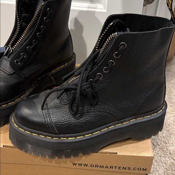 Dr. Martens Black Combat Boots - Picture 2 of 4